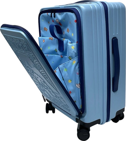 MINNA NO TABO 大口仔 前揭式四輪拉桿喼(雙層防盜拉鏈)